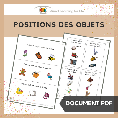 Positions des objets