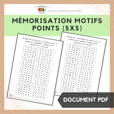 Mémorisation motifs points (5x5)​
