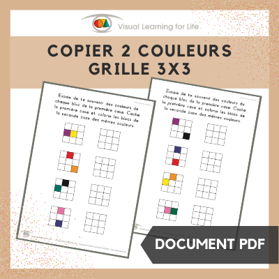 Copier 2 couleurs grille 3x3