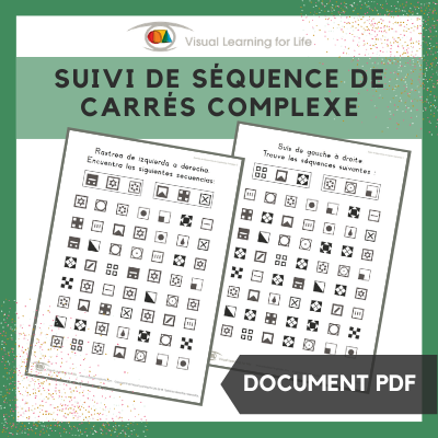Suivi de séquence de carrés complexe
