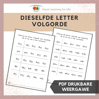 Dieselfde Letter Volgorde
