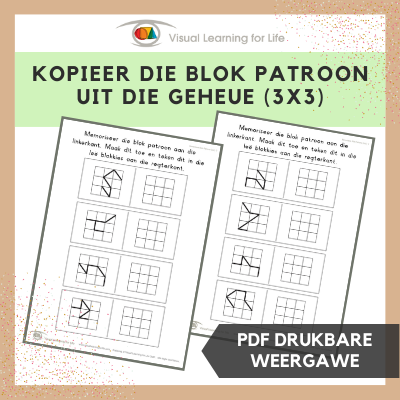 Kopieer die Blok Patroon uit die Geheue (3x3)