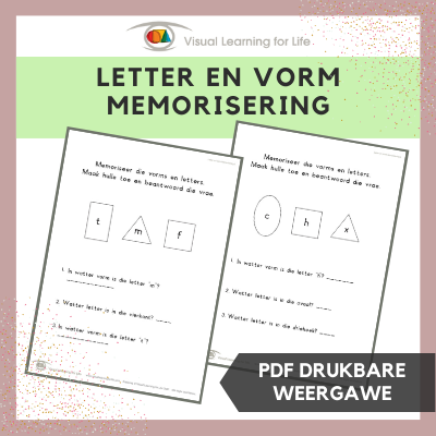 Letter en Vorm Memorisering