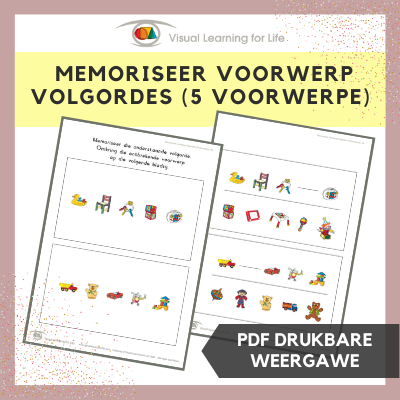 Memoriseer Voorwerp Volgordes (5 Voorwerpe)