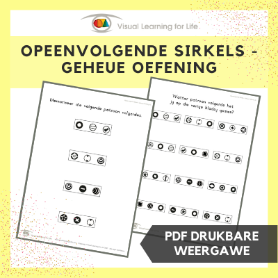 Opeenvolgende Sirkels - Geheue Oefening