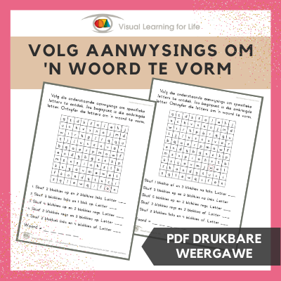 Volg Aanwysings om &#39;n Woord te Vorm