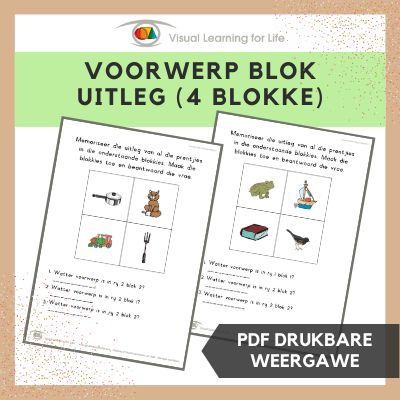 Voorwerp Blok Uitleg (4 Blokke)