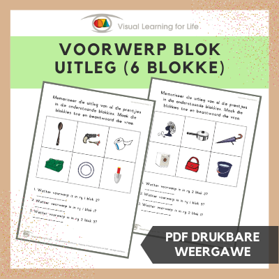 Voorwerp Blok Uitleg (6 Blokke)