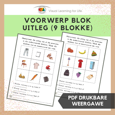 Voorwerp Blok Uitleg (9 Blokke)