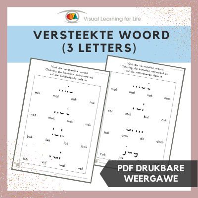 Versteekte Woord (3 Letters)