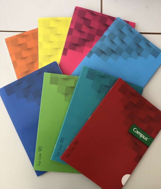 Cuaderno grande tapa blanda sin espiral 4mm Campus