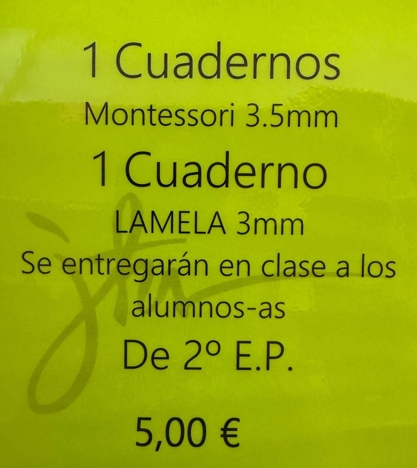 1 Cuaderno Montessori 3,5MM + 1 cuaderno Lamela 3mm