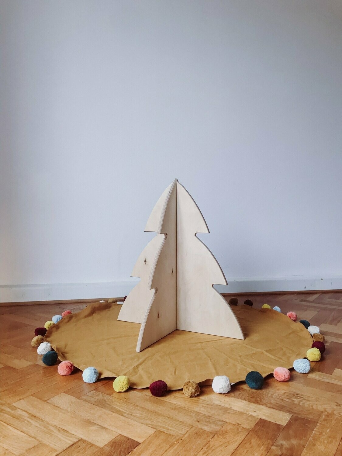 Stadthus Holz-Tannenbaum - klein