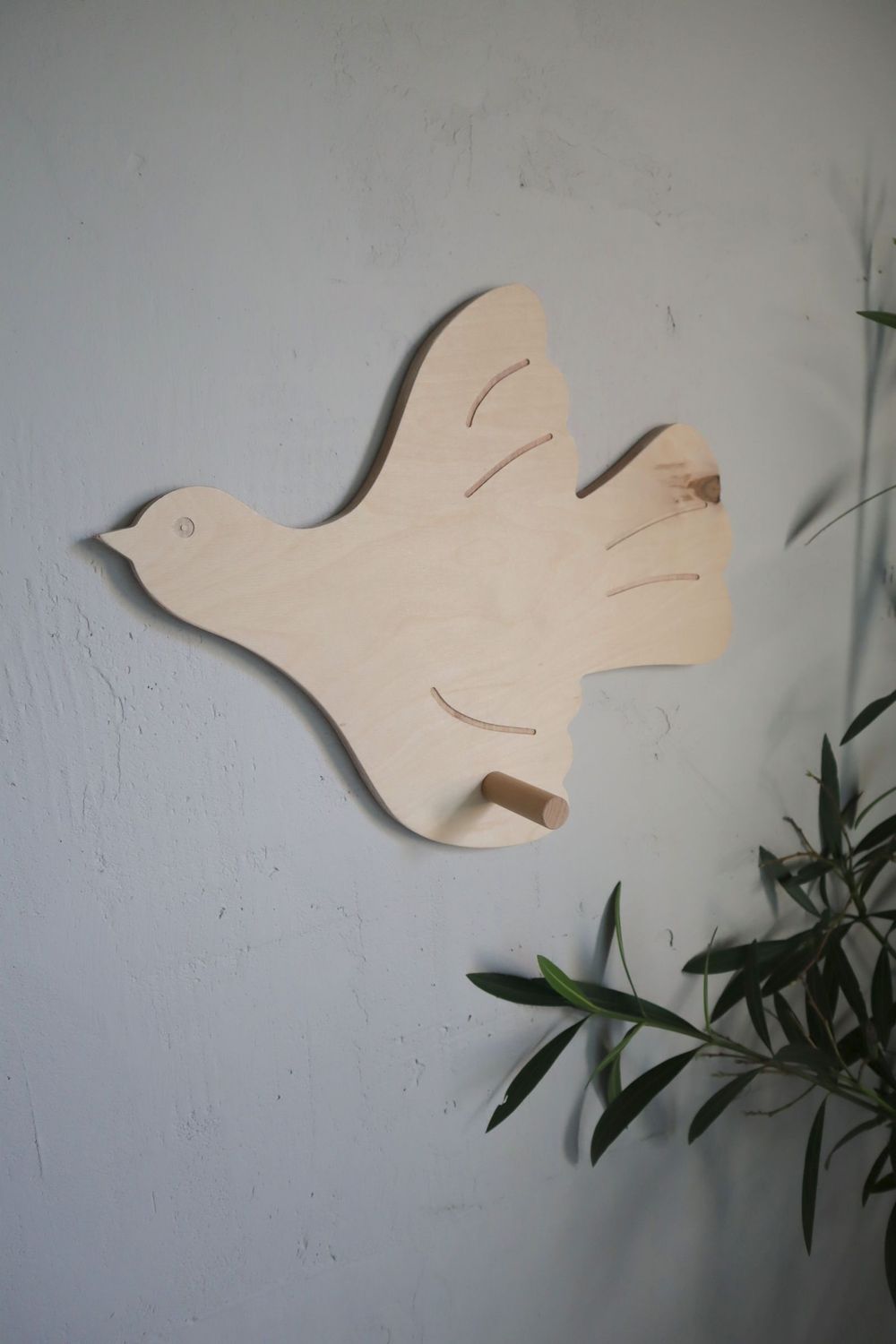 Wandhaken Taube