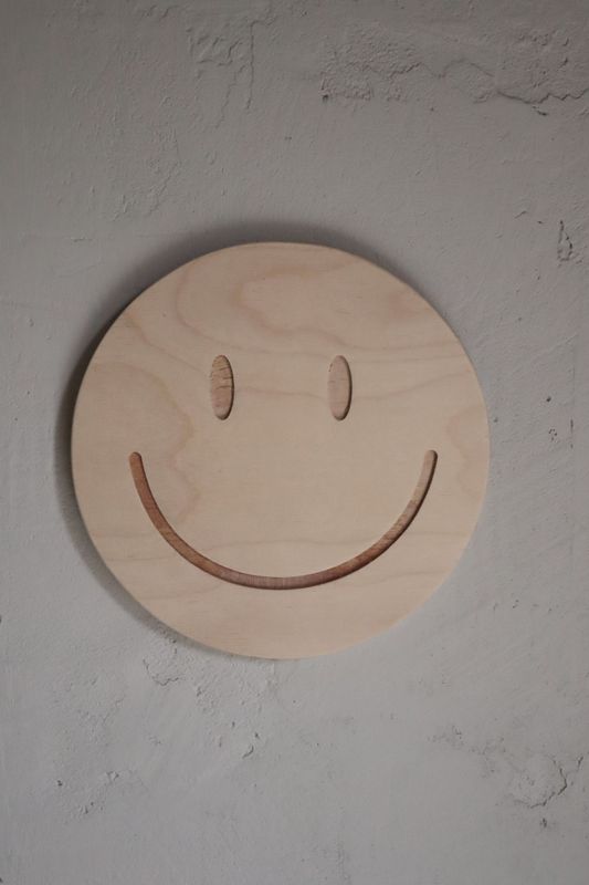 Holzbild "Smile"