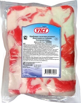 Крабовое  мясо VICI 1000гр*6 шт код 134