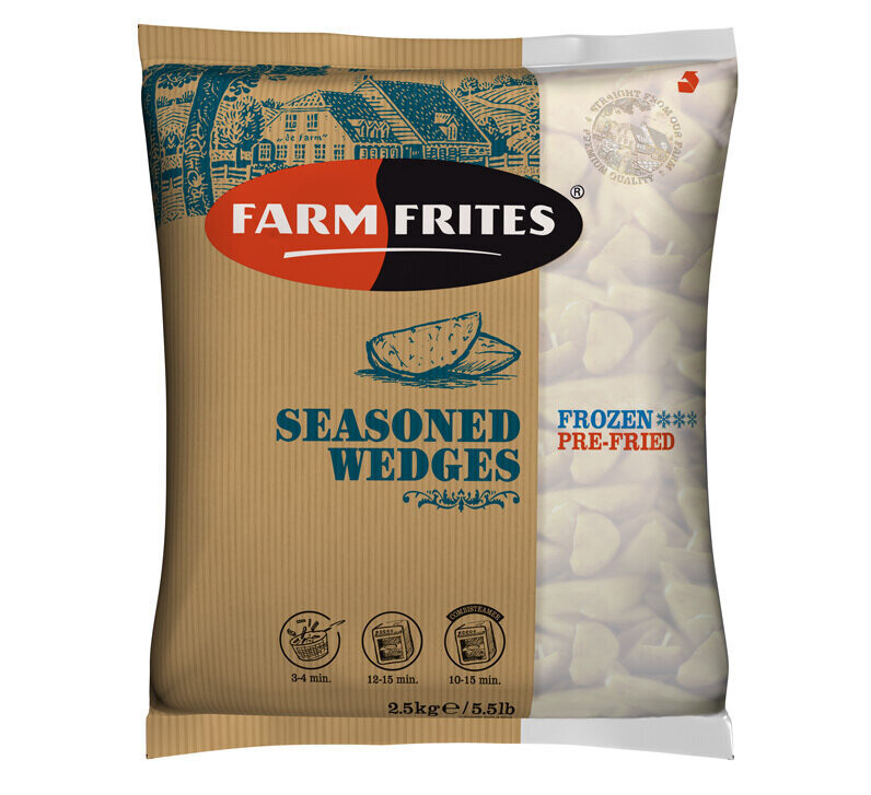 Farm Frites Картофельные Дольки со специями 2,5 кг*5 шт