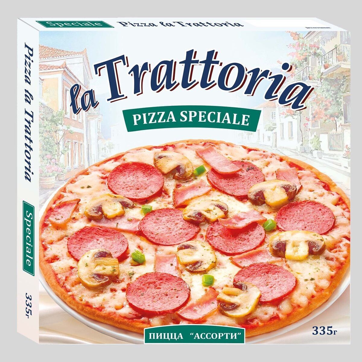Пицца ассорти LA TRATTORIA 335г*5шт