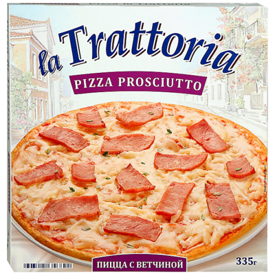 МР Пицца с ветчиной  LA TRATTORIA 335г*5шт 