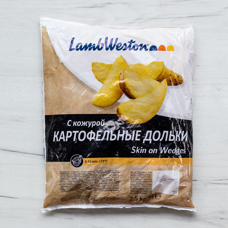 Картофельные дольки в кожуре со специями 2,5 кг 1*5 шт Lamb Weston