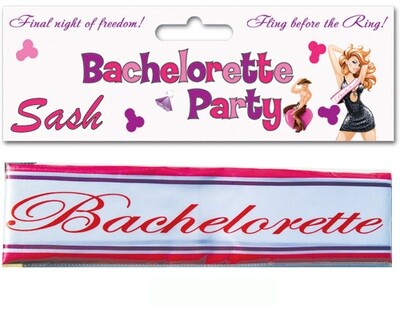 Bachelorette Party Silk Sash ....