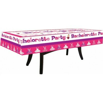Bachelorette Party Tablecloth w/ 4 sharpies markers and trivia game ....
