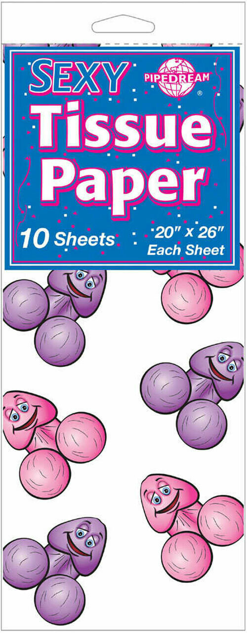 Penis and Testicles Tissue Paper Sheets