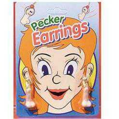 Penis Earrings Flesh ***