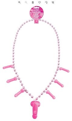 Bachelorette Party Pink Whistle Necklace