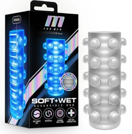 Soft & Wet Reversible Orb Frosted Masturbator / Stroker