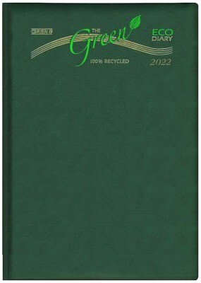 OBrien Day-at-a-Glance Green Eco Diary 2023 A5