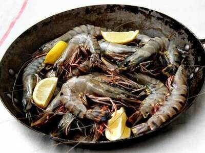 Frozen Raw Head On Tiger Prawns