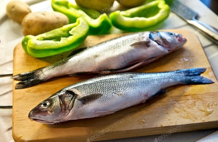 Fresh Whole Sea Bass 2x6-800g