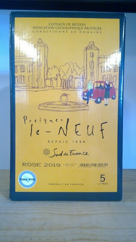 COTEAUX DE BÉZIERS | FONTAINE À VIN PREIGNES-LE-NEUF Rosé 5 LITRES
