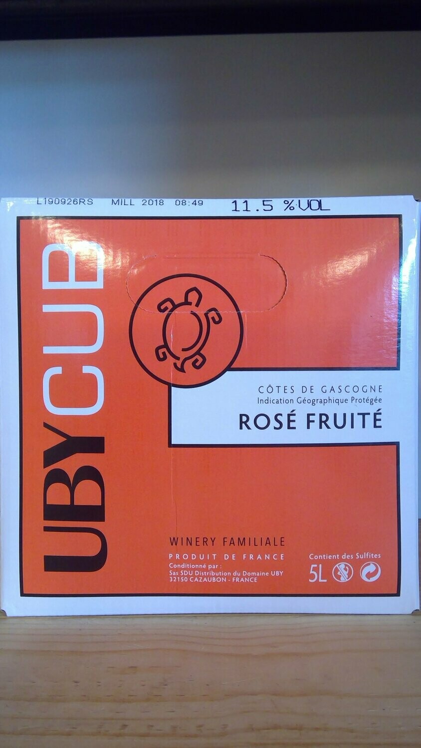 GASCOGNE | FONTAINE À VIN UBY CUB Rosé fruité 5 LITRES