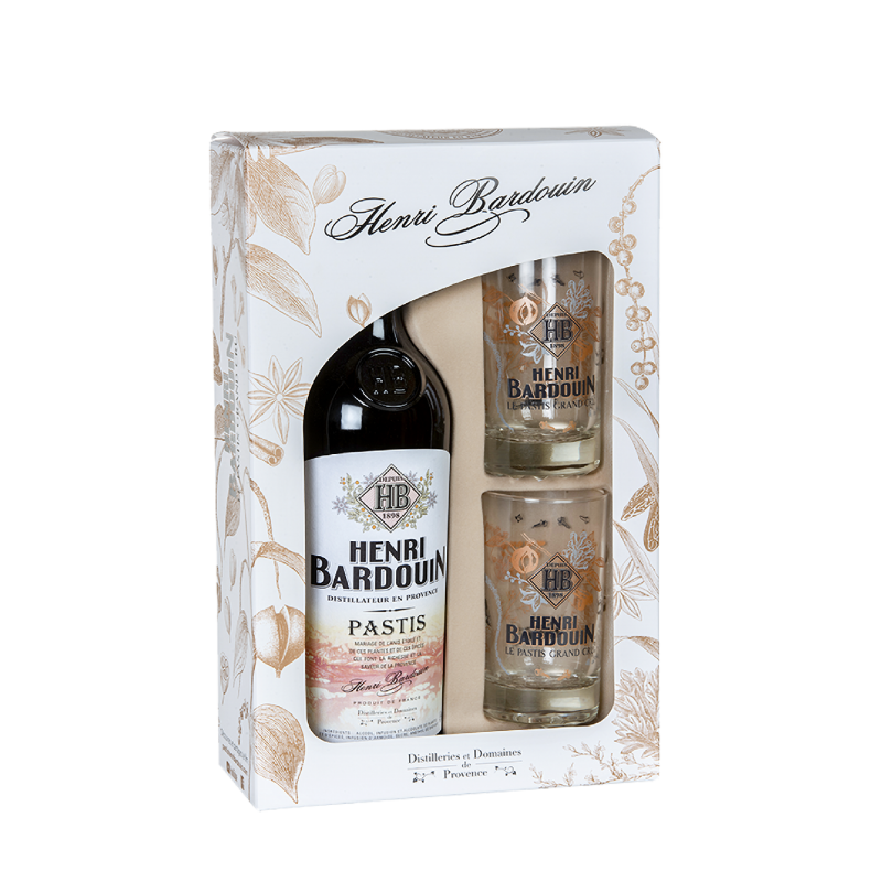APÉRITIF | BARDOUIN Coffret Pastis et deux verres