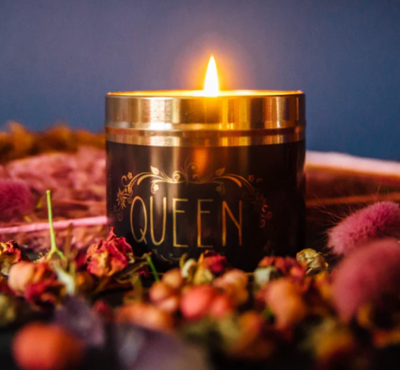 Flaming Groovy 'Queen' Aromatherapy Candle