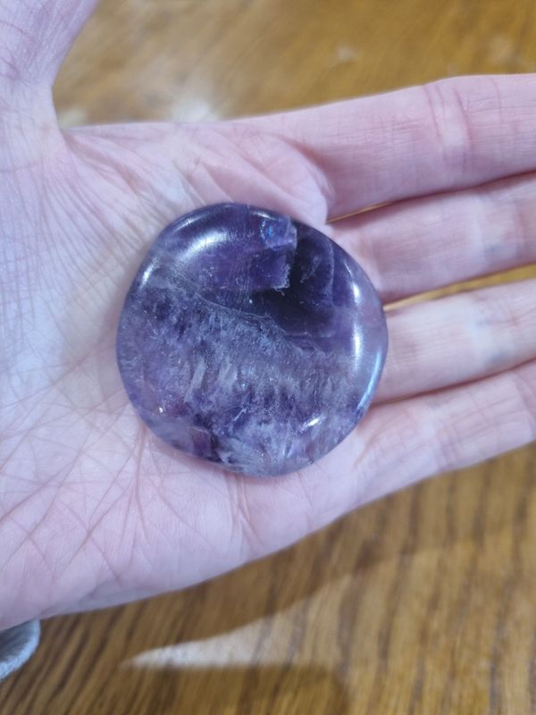 Large Amethyst Palm Stone