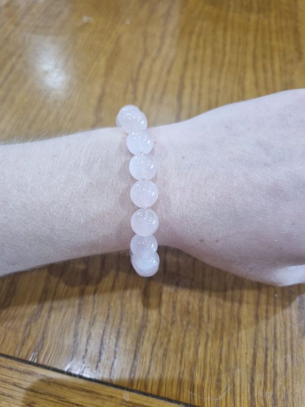 Rose Quartz Chunky Bead Bracelet