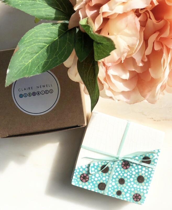 Handcrafted Bespoke Ceramic Coasters by Claire Newell Ceramics