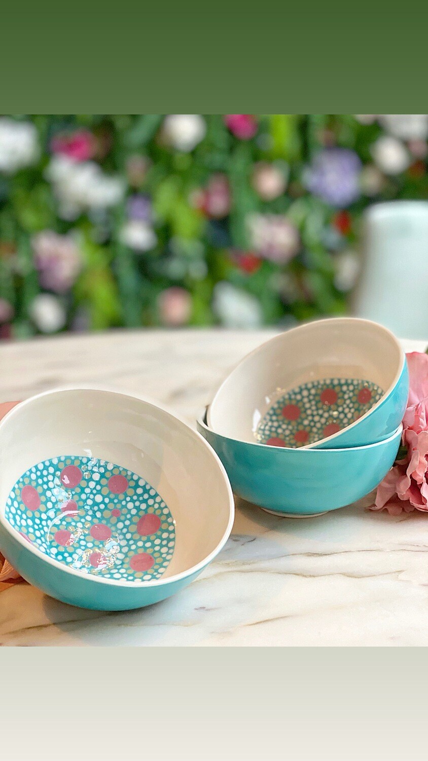 Handmade Ceramic Treat Bowl - Chocoa Mint