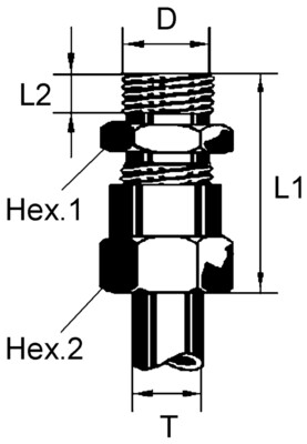 Штуцер R1/4"/8 (на подушку подъемного моста)