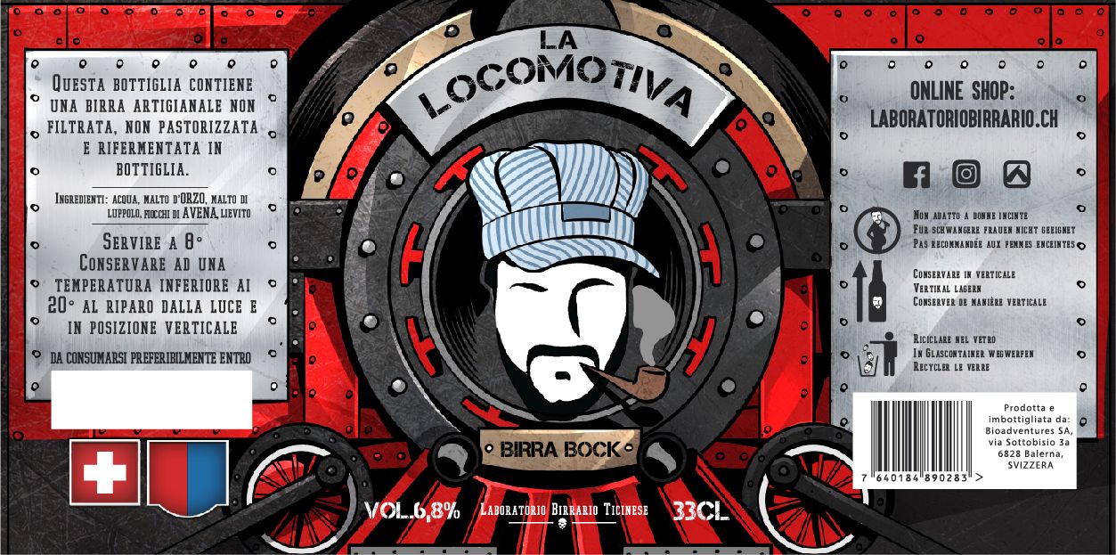 LA LOCOMOTIVA, BOCK - 3 x 12 bottiglie da 33cl scad. 1/27