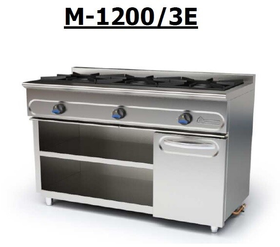 Cocina MUNDIGAS Serie 550 de Pie 3 fuegos SIN horno
