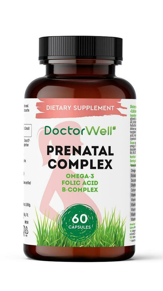 DoctorWell Prenatal Complex Calcium Omega-B9 БАД для беременных