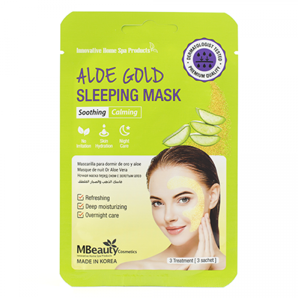 MBeauty Aloe Gold Sleeping Mask Успокаивающая ночная маска с экстрактом алоэ