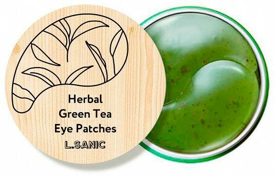 L.Sanic Herbal Green Tea Hydrogel Eye Patches Гидрогелевые патчи с экстрактом зеленого чая