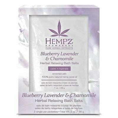 Hempz Blueberry Lavender & Chamomile Herbal Relaxing Bath Salts Соль для ванны расслабляющая Лаванда, Ромашка и Дикие Ягоды