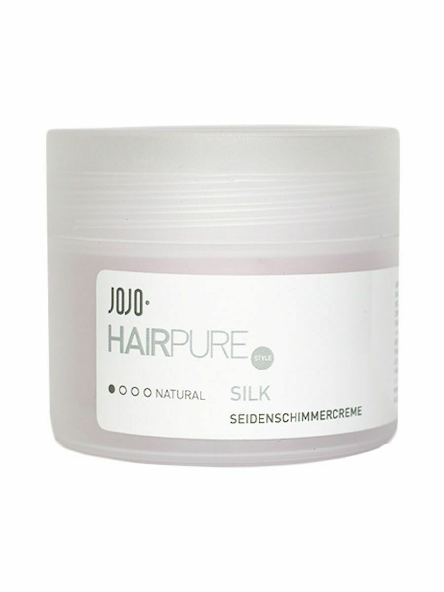 JoJo Natural Silk Несмываемый крем для волос с протеинами шелка