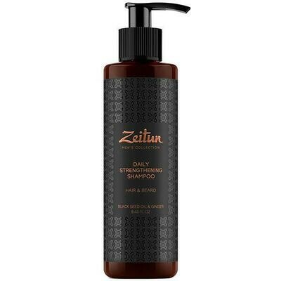Zeitun Daily Strengthening Shampoo Укрепляющий стимулирующий шампунь для волос и бороды для мужчин